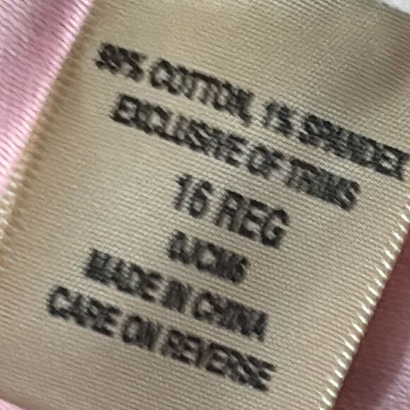 L.L. Bean NEW pink cropped jeans with fade effect & some stretch 16 Reg. - Picture 6 of 9